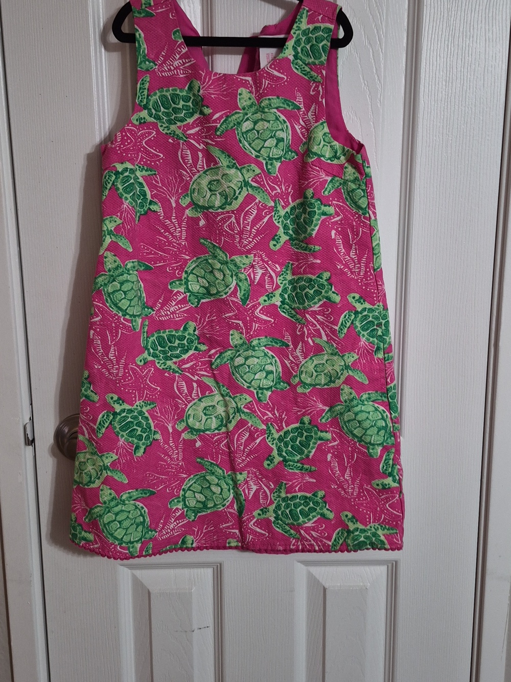 Tommy Bahama Pink Dress with Green Turtle Print